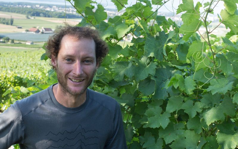 Alain Bersier dans son domaine viticole de Vinzel.