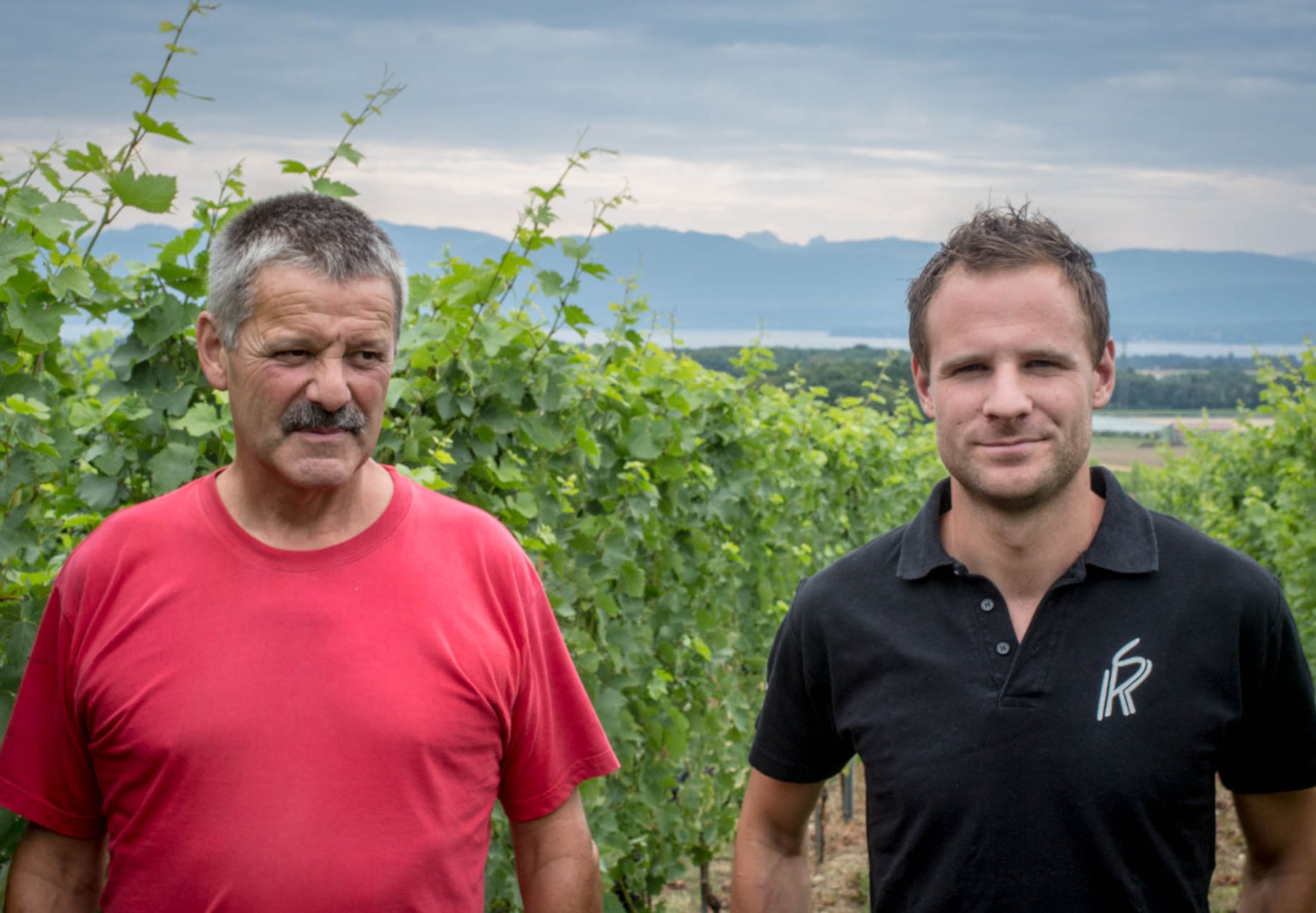 Rémy et Raphaël Sordet dans le Domaine des Combes