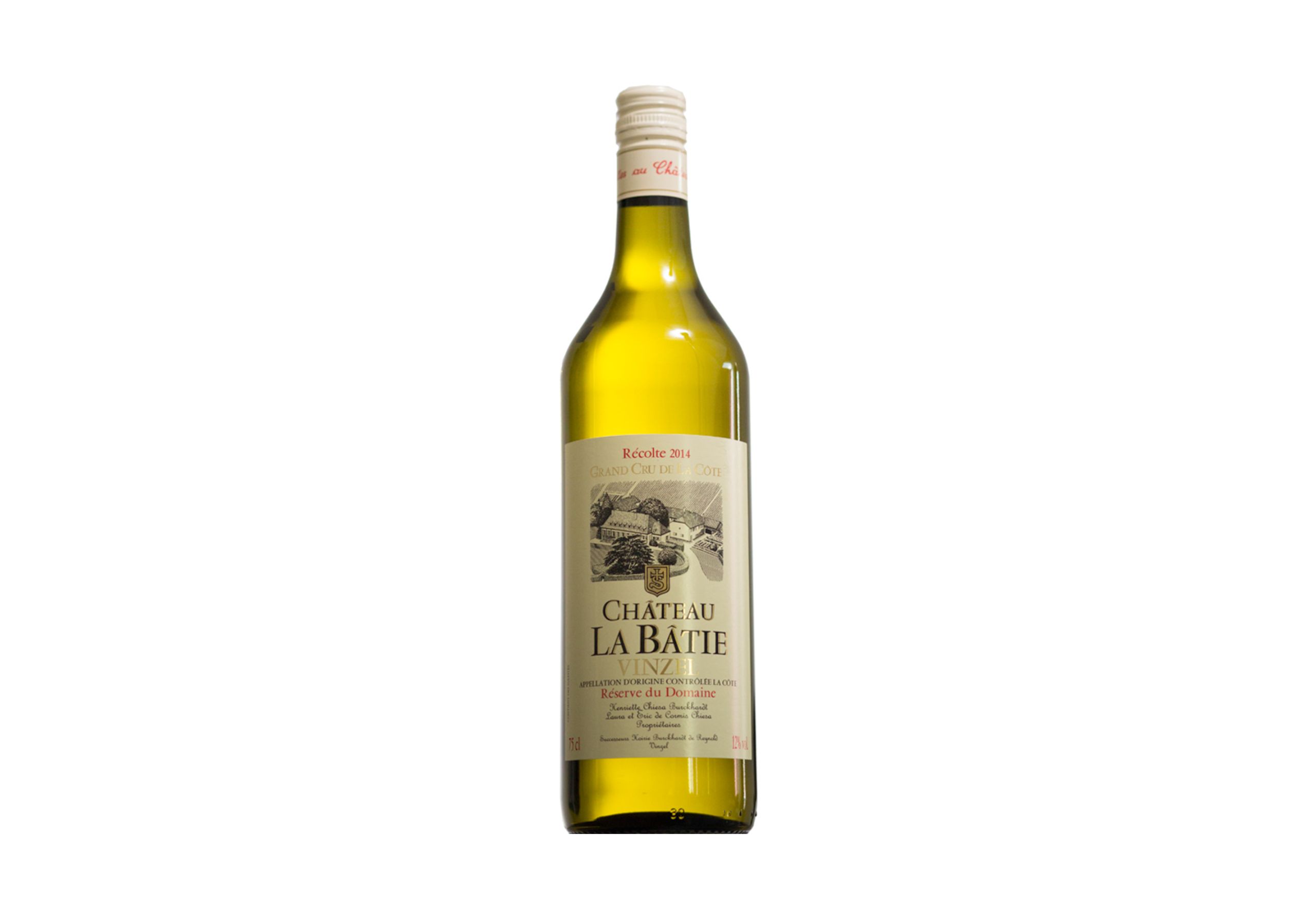 Bouteille de vin du Château la Bâtie